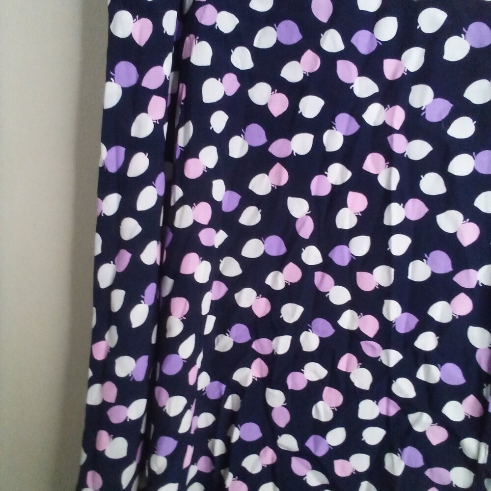 Talbots Skirt Women 16P 16 Petite Wrap Look Side Zip Pattern Blue Pink Purple - Picture 5 of 15